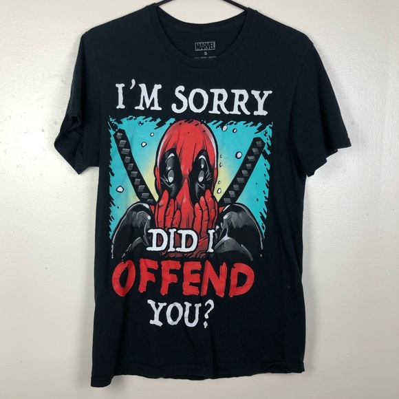 Marvel Tops - Marvel Deadpool Funny Graphic Short Sleeve Top